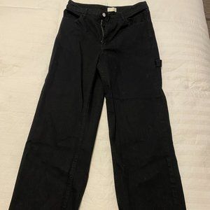 Wilfred Free Black High Rise wide leg jeans